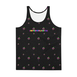 "INTERGALACTIC" Alien Patterned Outer Space Unisex Tank Top